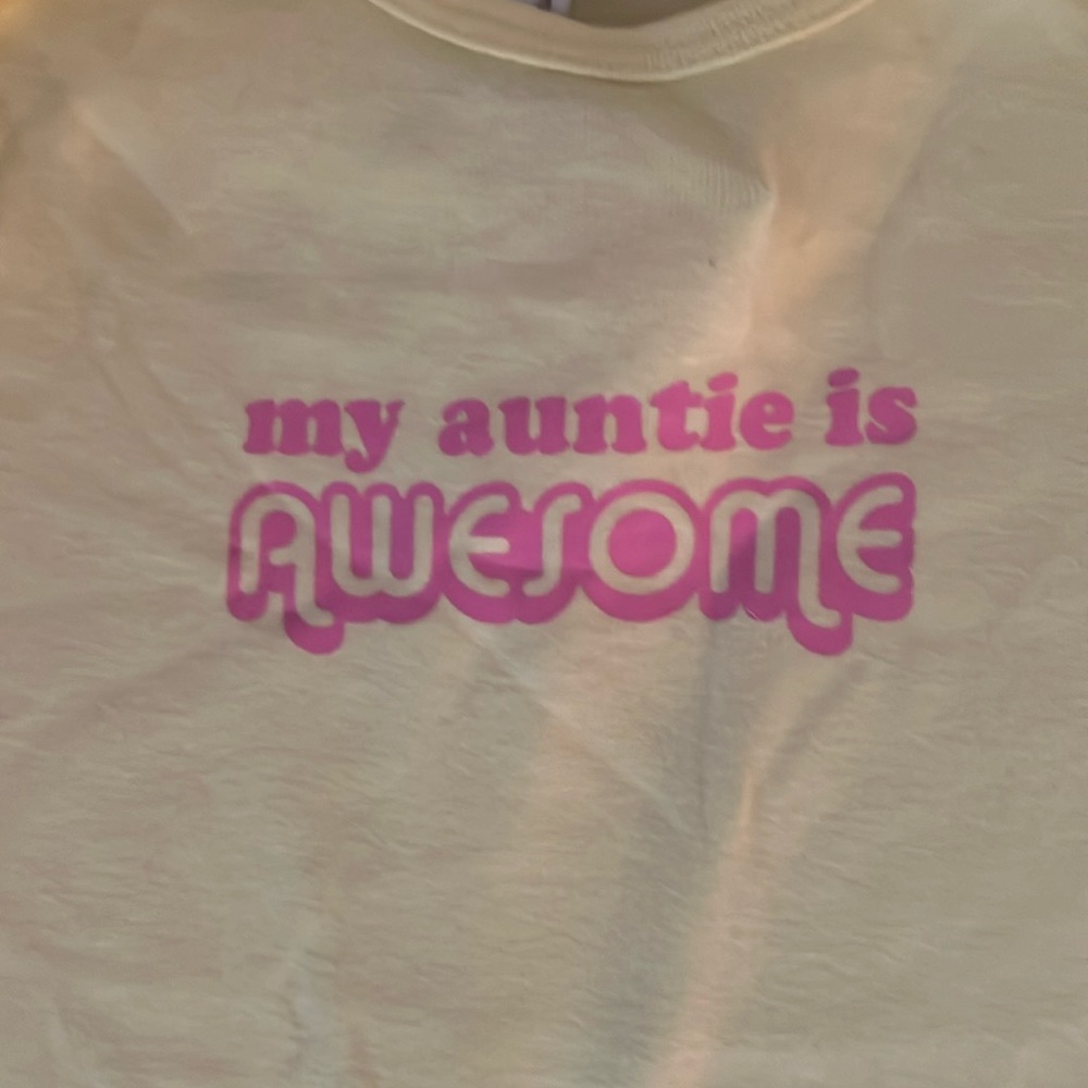 My auntie is awesome Baby Onesie - Picture 3 of 4